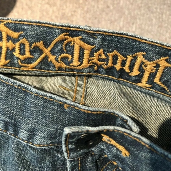 Men's FOX DENIM Throttle Jeans Size 36x32 - Picture 4 of 11